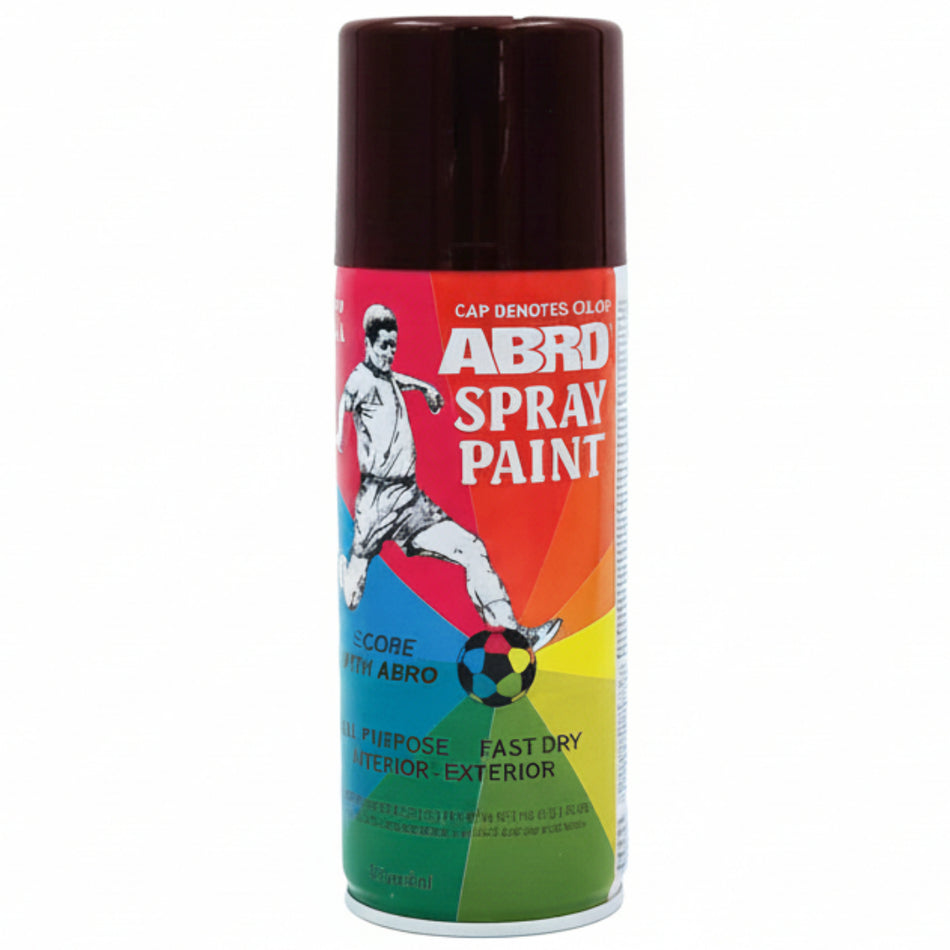 Abro Spray Paint Flat Black 400Ml