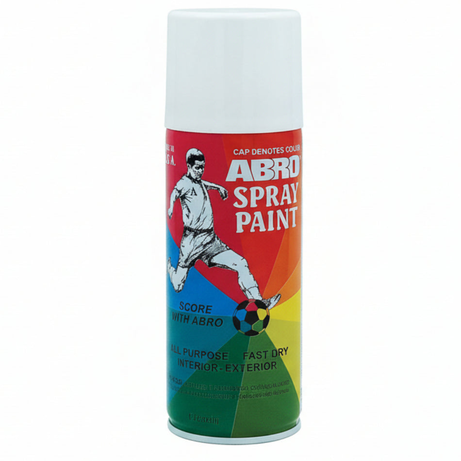Abro Spray Paint Gloss White 400Ml