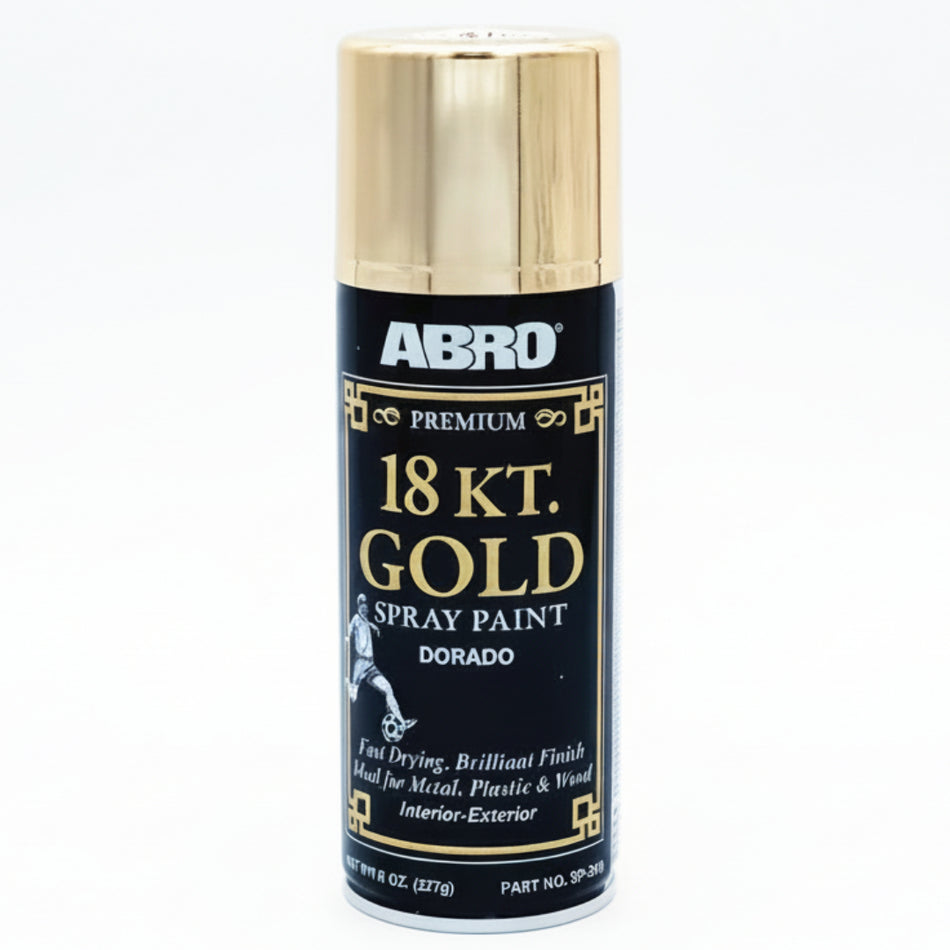Abro Spray Paint Premium Grade 18K Gold 400Ml