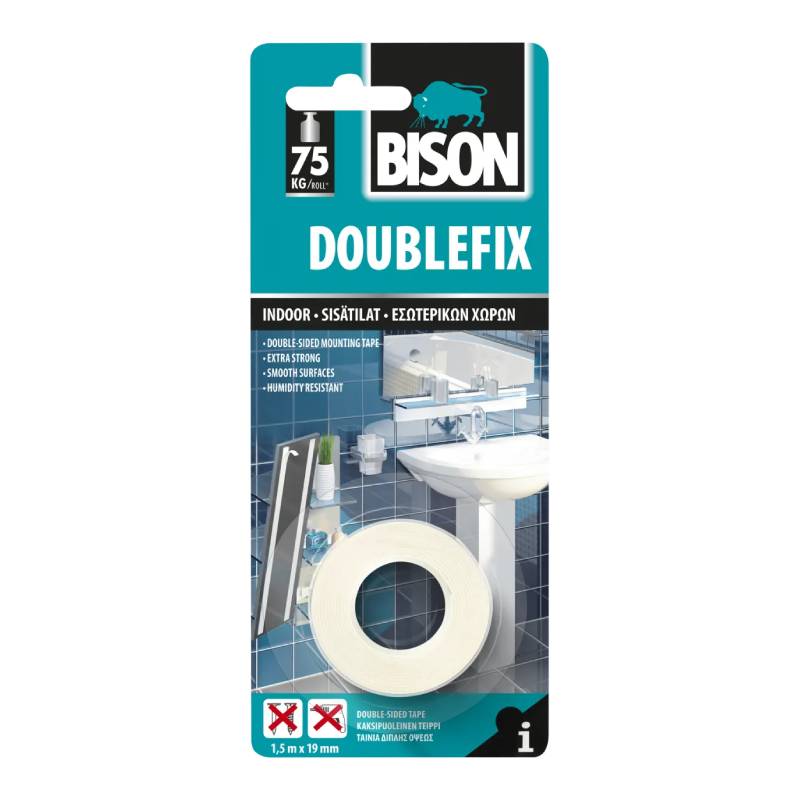 Bison Double Fix Card 1.5M X 19Mm