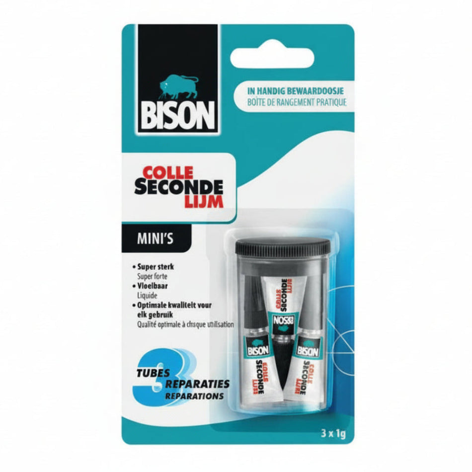Bison Super Glue Minis 3 In 1