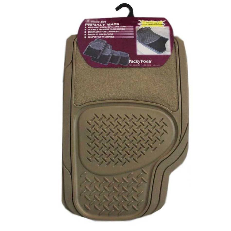 Packy Poda Primacy Car Mat - 4 Pieces