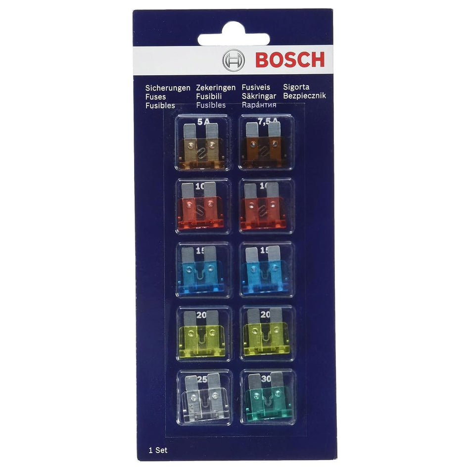 بوش طقم فيوزات سيارات متنوعة ١٠ قطع