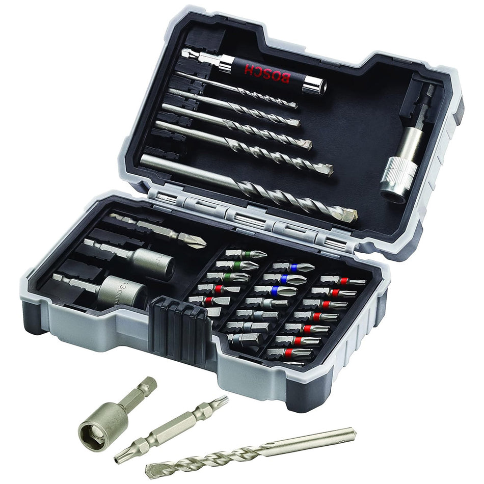 بوش طقم رؤوس مثقاب ومفك براغي ٣٥ قطعة