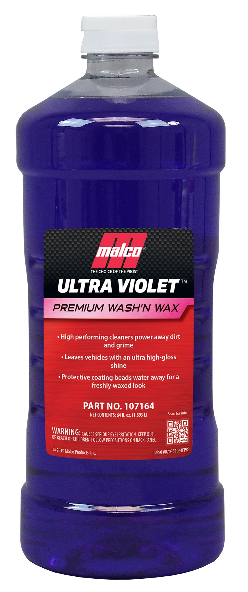 Malco Ultra-Violet Premium Wash & Wax 64Oz