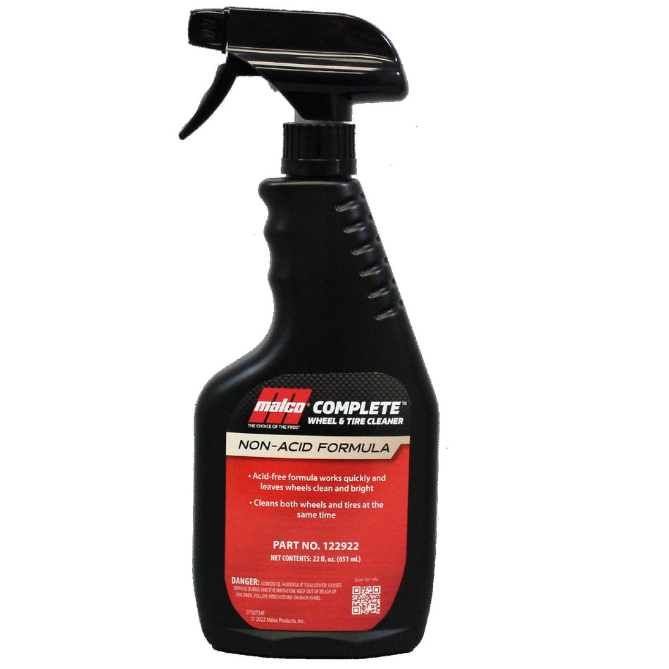 Malco Complete Wheel & Tire Cleaner Non-Acid Formula 22 Oz