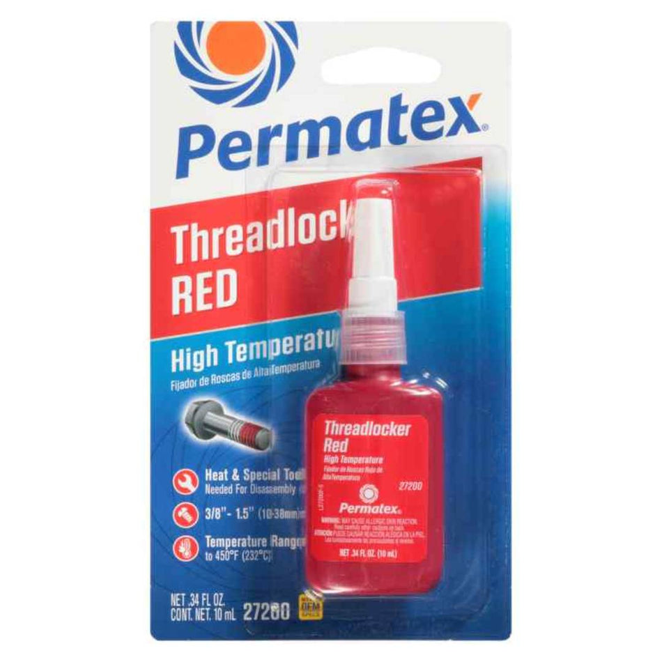 بيرماتكس مانع فك البراغي مقاوم للحرارة العالية أحمر ١٠ مل