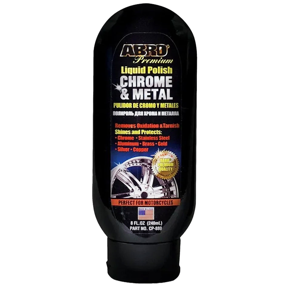 Abro Liquid Polish Chrome & Metal 240Ml - 8Oz