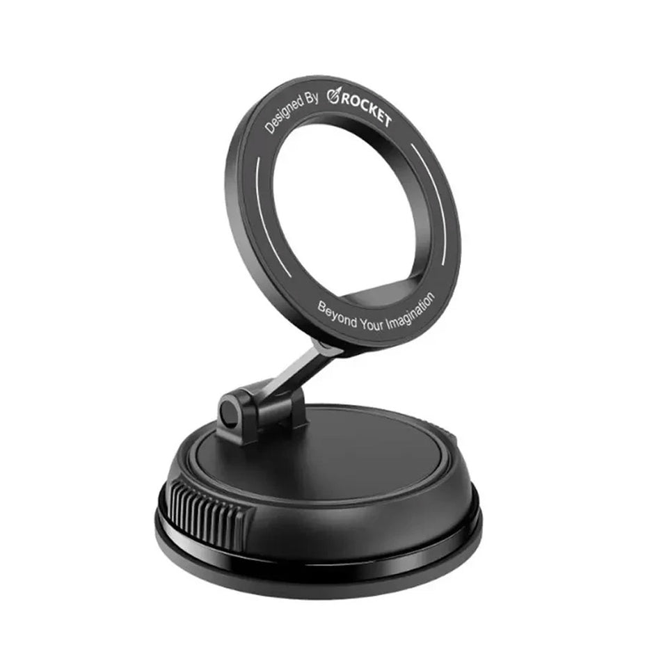روكيت حامل الهاتف المغناطيسي للسيارة يثبت بالشفط