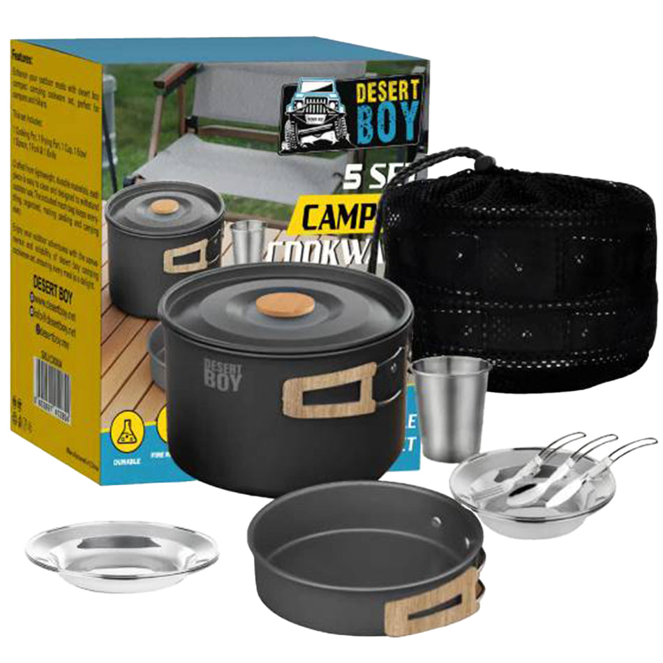 Desert Boy Camping Cookware 5 Set