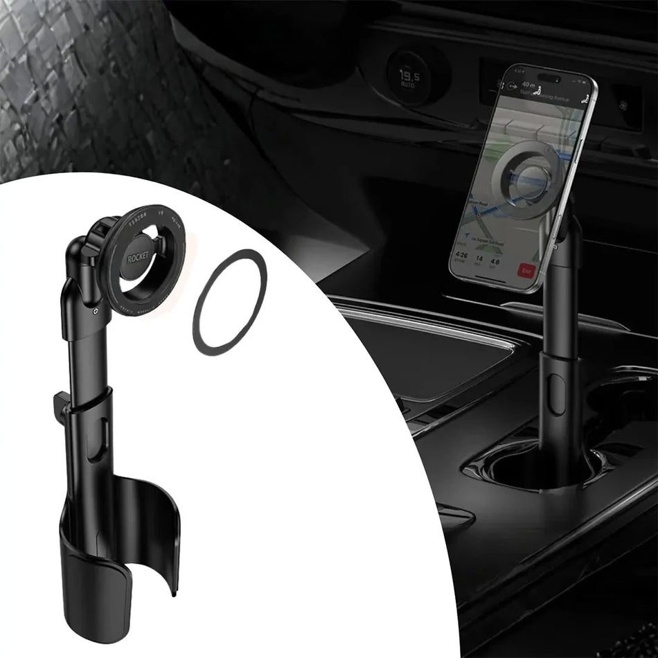 Rocket Magnetic Adjustable Car Cup Phone Holder