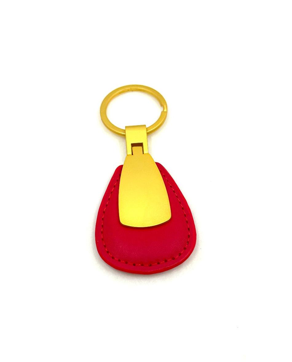 Leather Keychine-Red