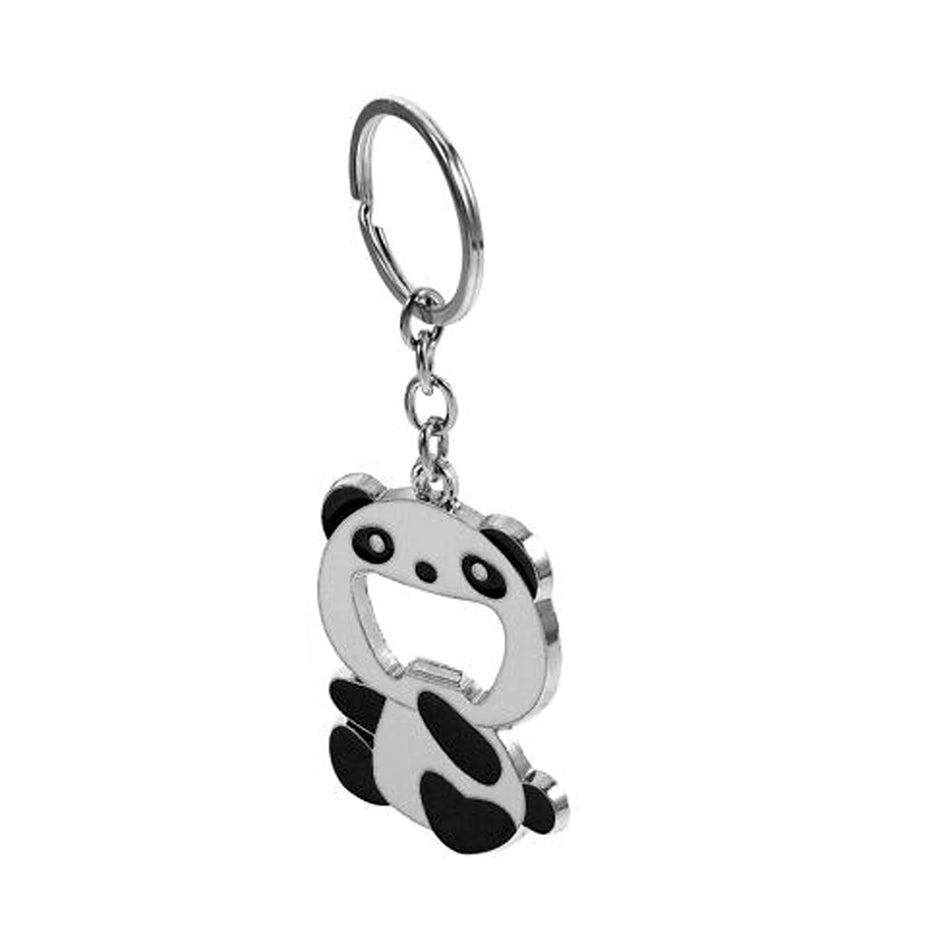 Car Keychine With Metal Opener-Panda