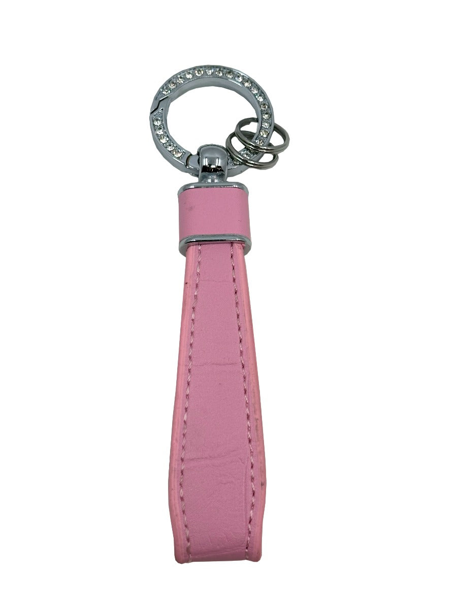 Leather Keychine-Pink