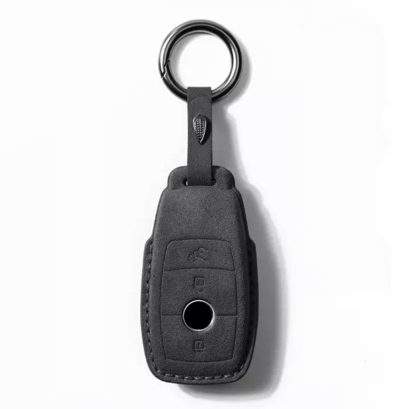 Suede Car Keycase For Mercedes Benz