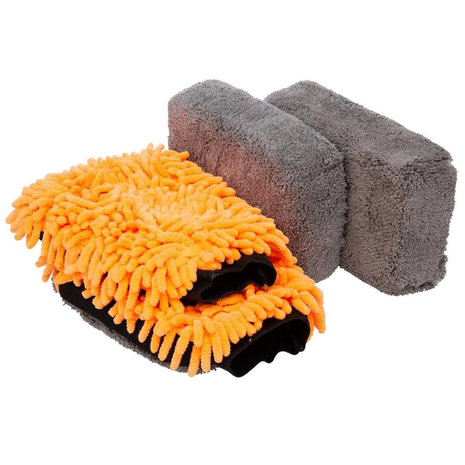 Microfiber Mitt & Sponge