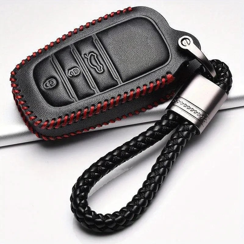Premium Pu Leather Car Key Cover For Toyota Camry Prado