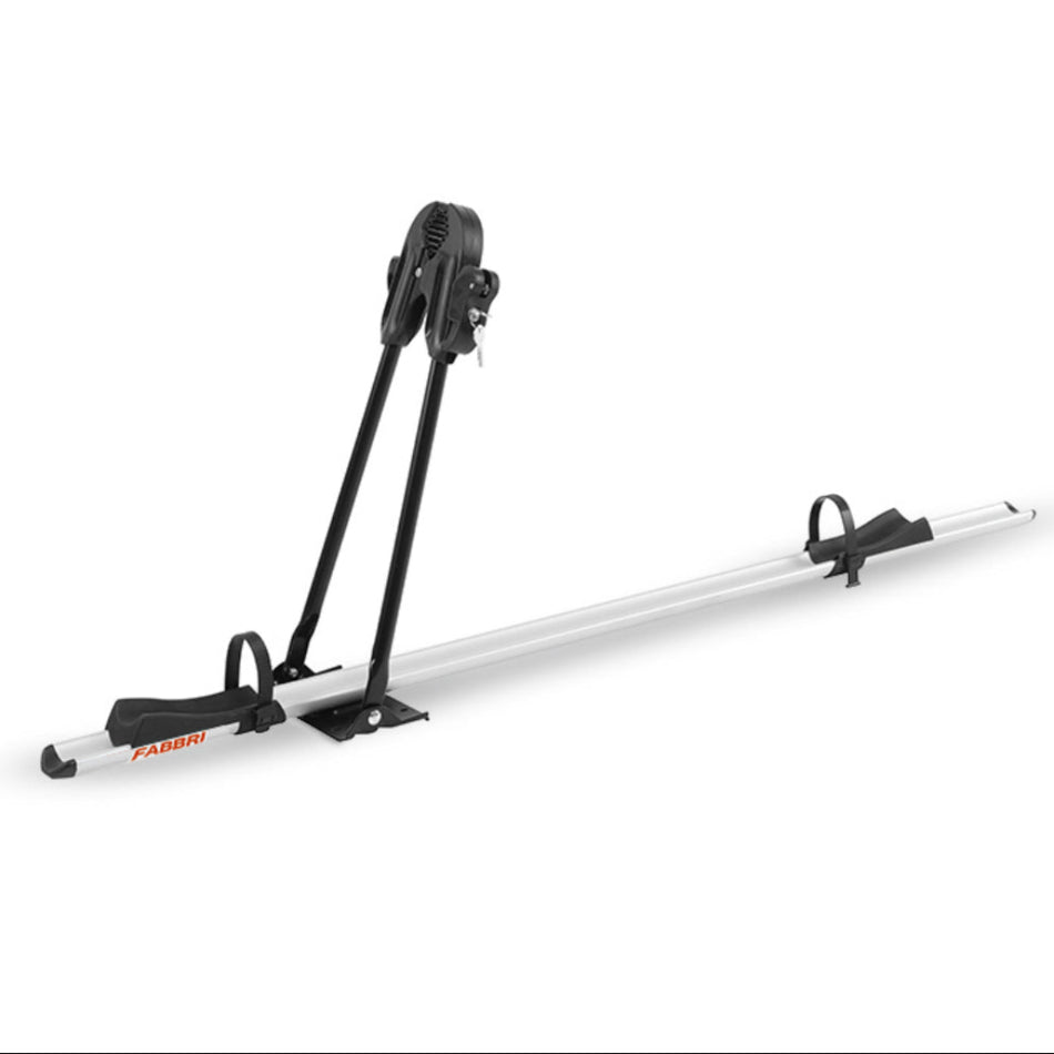 فابري حامل دراجات مثبت على سقف السيارة من الألومنيوم مزود بجهاز مضاد للسرقة