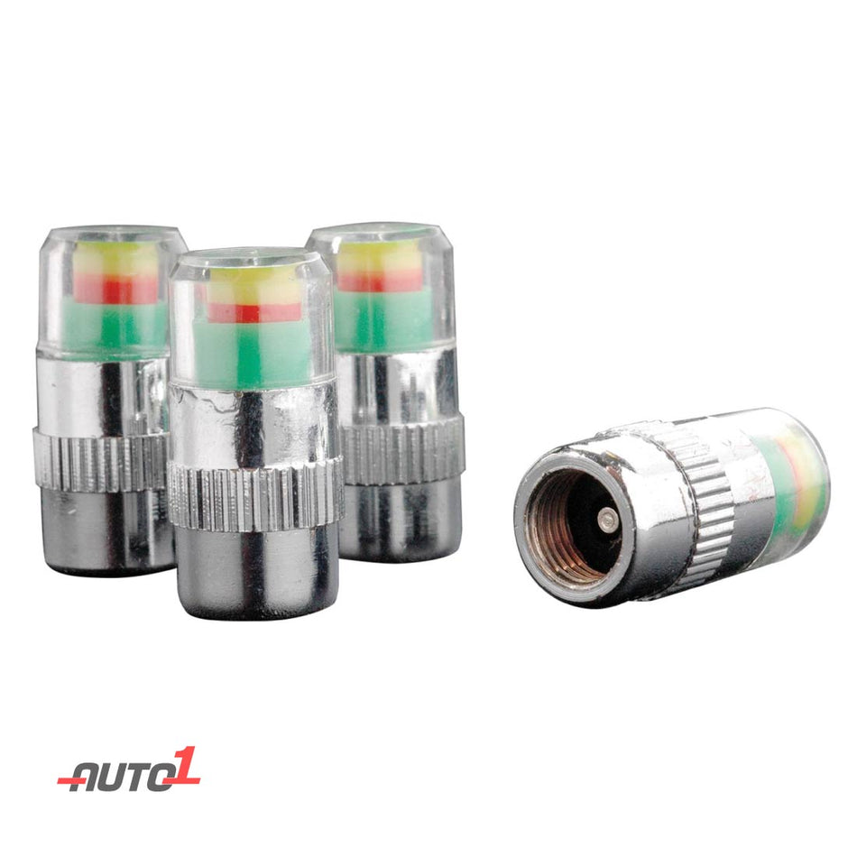 Hypersonic Air Alert Valve Cap-Set Of 4 Chrome