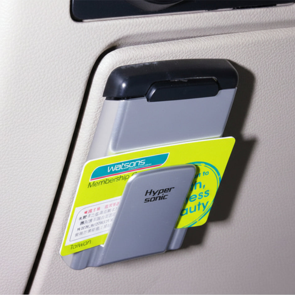 هايبرسونيك حامل تذاكر وبطاقات مواقف السيارات - فضي