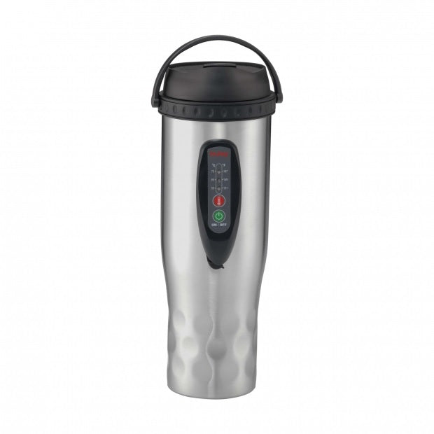 Injoy Stainless Steel Heated Mug-Lg-Ss