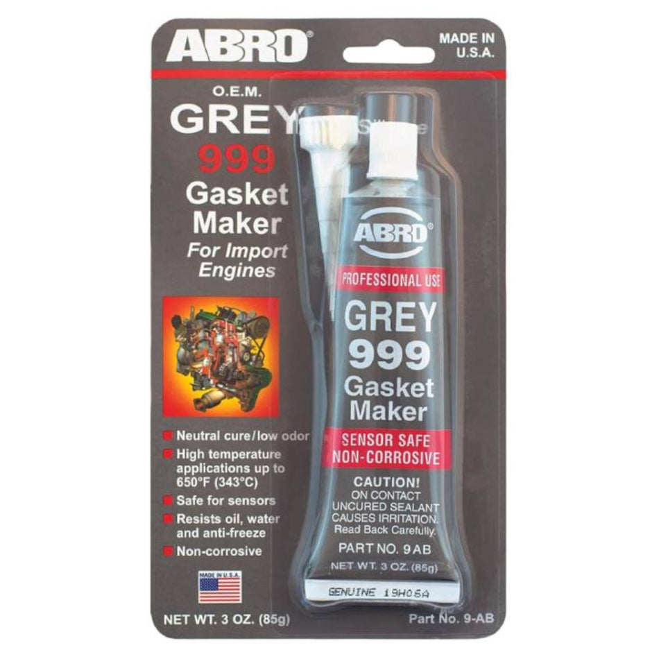 Abro RTV Silicone Gasket Maker Grey 3Oz