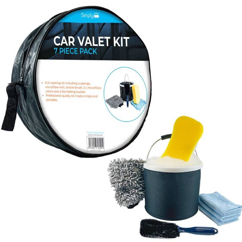 Simply Auto Car Valeting Kit - 7 Pieces