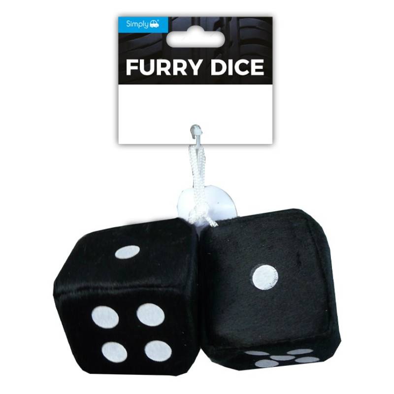 Simply Auto Koko Black Furry Dice