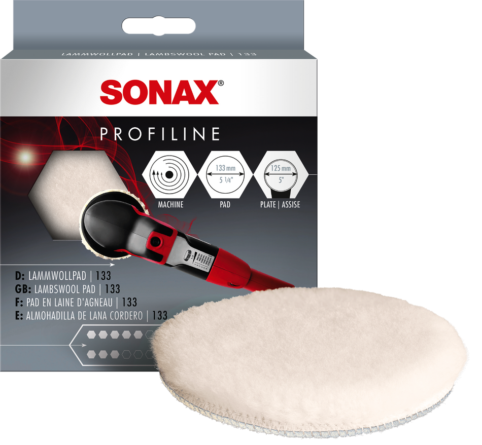 Sonax Lambskin Polishing Pad 130Mm