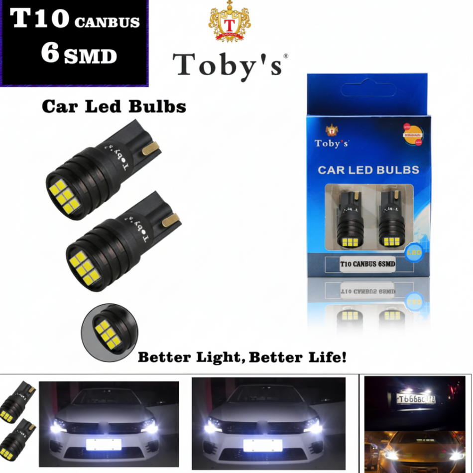 Toby's T10 Led Light 6SMD