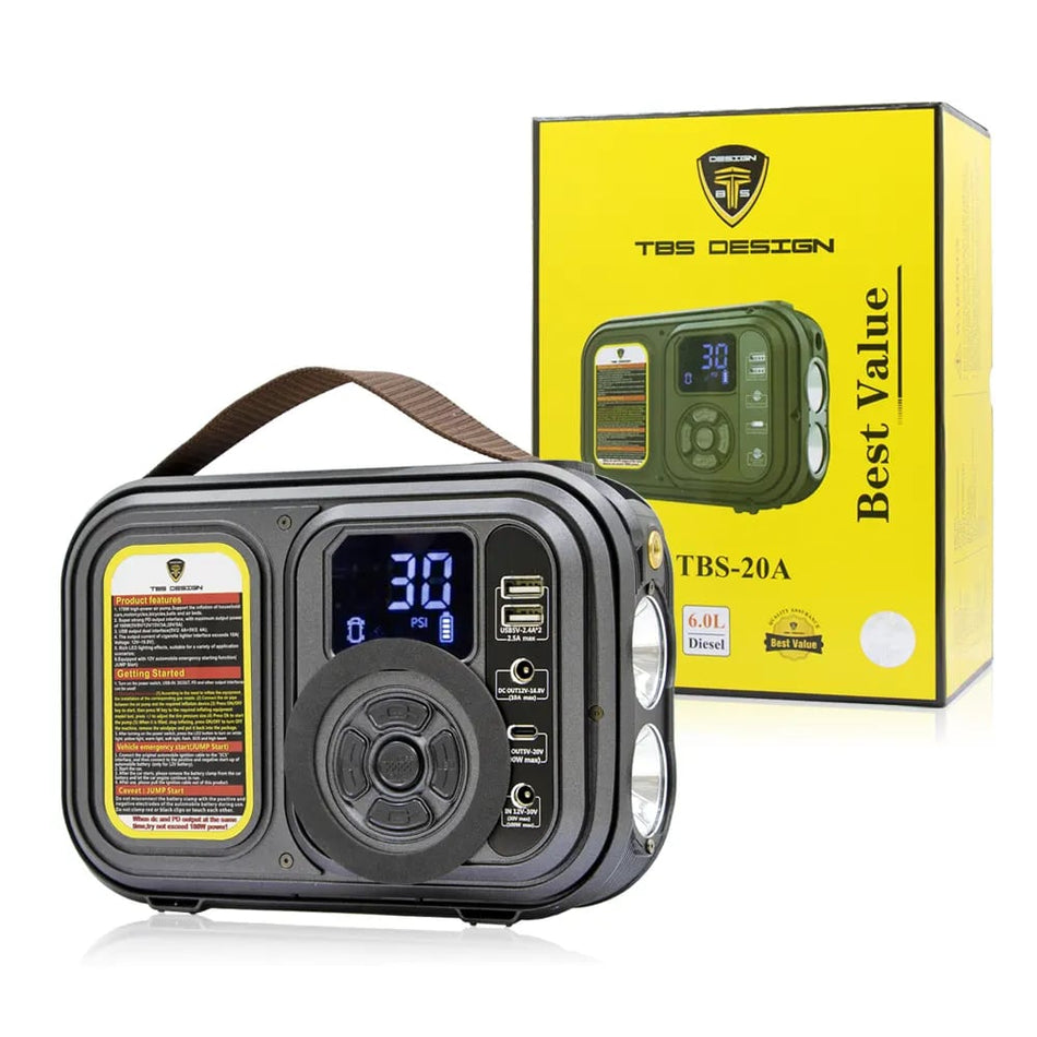 Toby's Jump Starter & Air Compressor 5 In 1