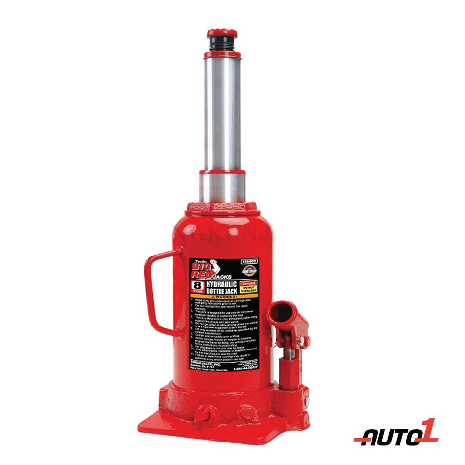 Two-Stage Hydraulic Double Ram Vertical Bottle Jack 8 Ton