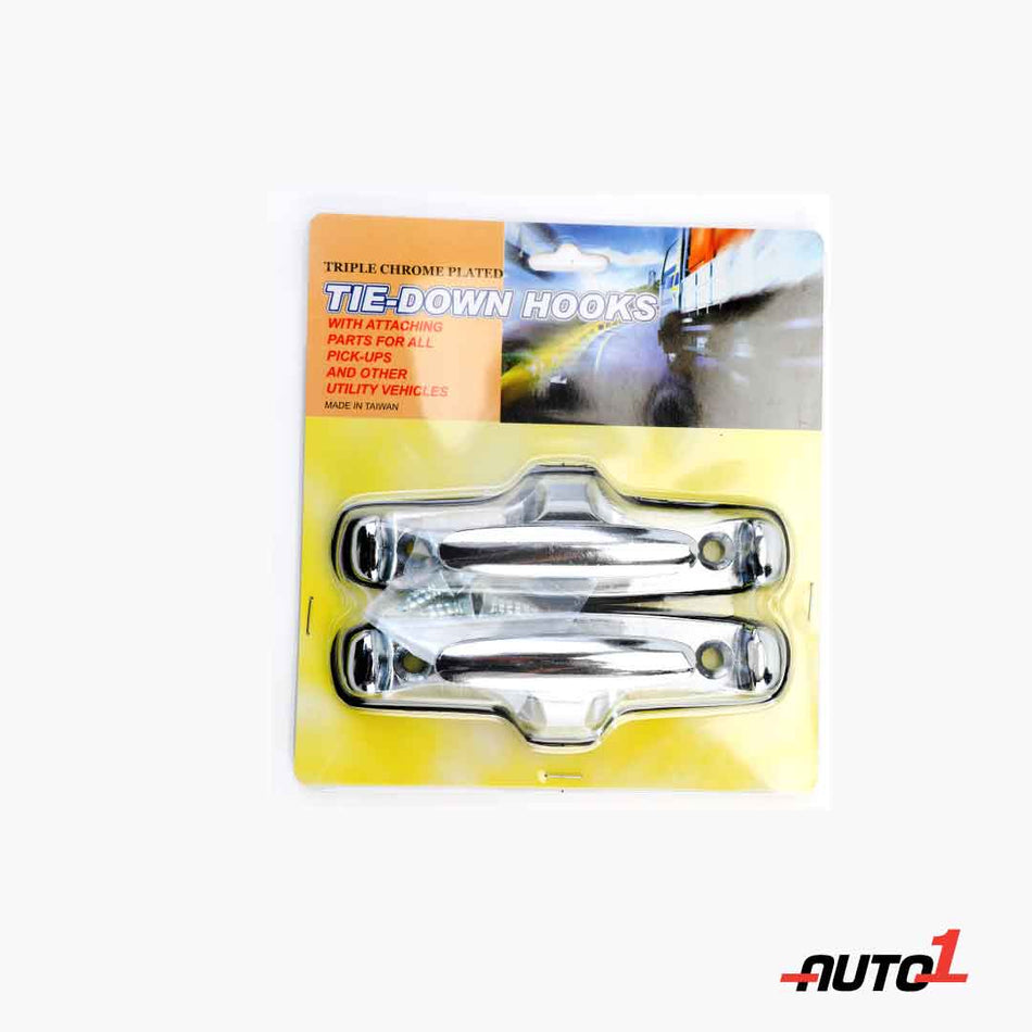 Vroom Chrome Tie Down Hook 2Pcs
