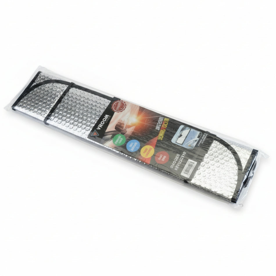 Vroom Front Sun Shade Silver Bubble Type