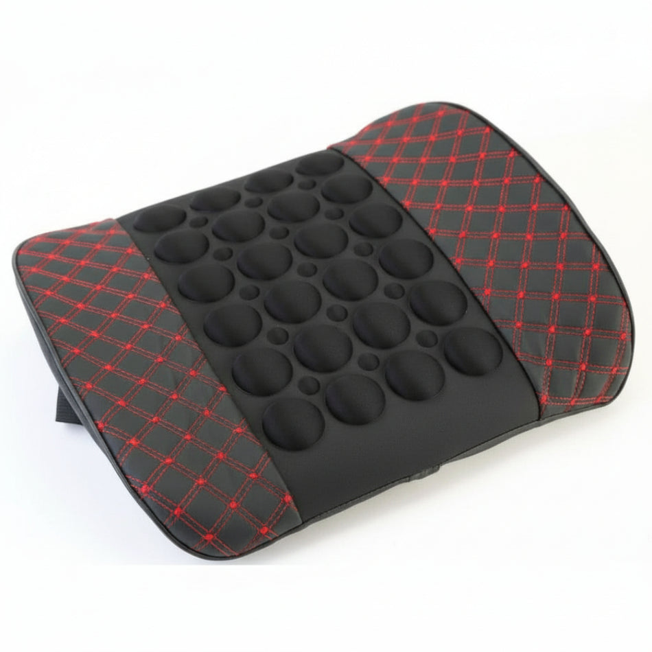 فيروم وسادة ظهر للصحة الجيدة باللون الأحمر والأسود