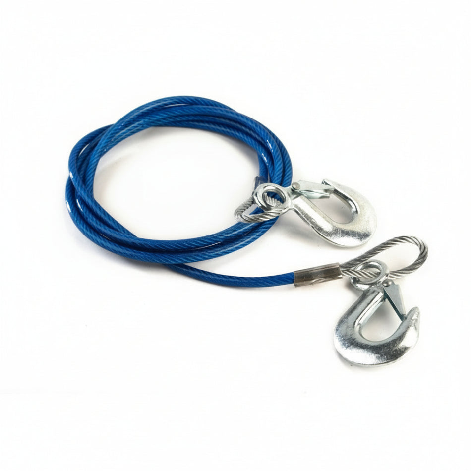 حبل سحب فولاذي مع أنبوب بلاستيكي أزرق