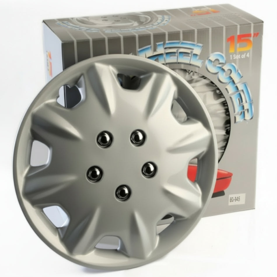 فيروم غطاء عجلة بتشطيب فضي ١٥ بوصة