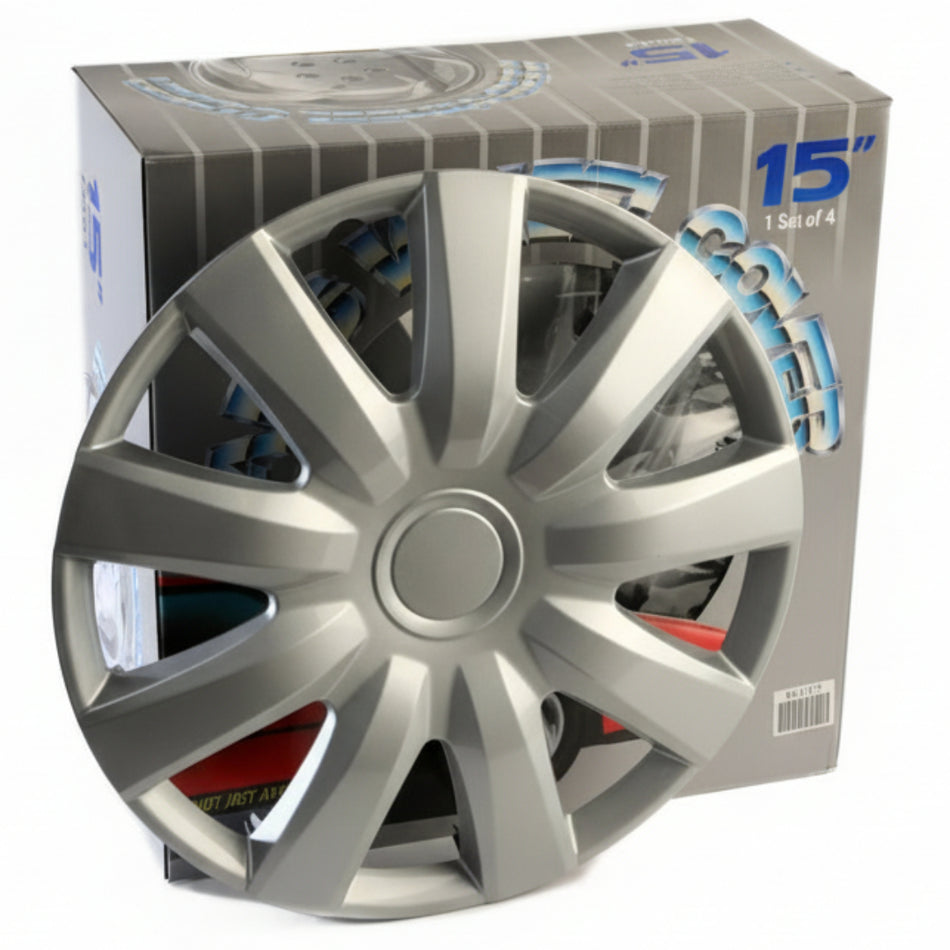 فيروم غطاء عجلة بتشطيب فضي ١٥ بوصة